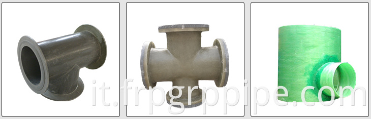 Flangia in fibra di vetro GRP Flangia FRP Fibra di vetro Tee GRP FRP Pipe Radazioni GRP FRP TIPI FLAGNO FLANGE 1 "2"